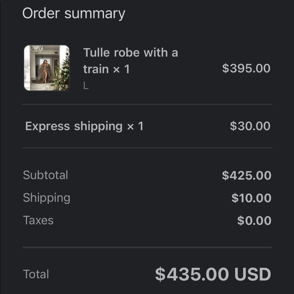 peach MATERNITY ROBE - Picture 4 of 4